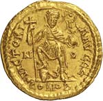 VALENTINIANO III  (425-455)  Solido, ... 