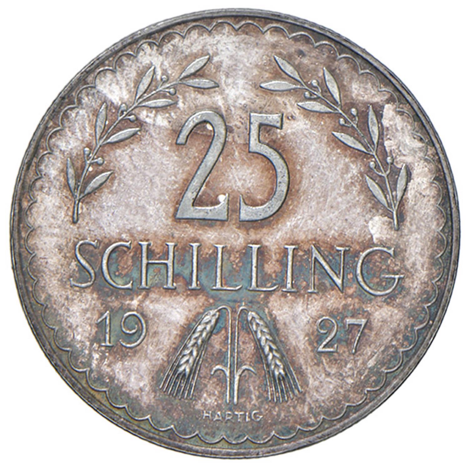25 Schilling Pattern, 1927 World Coins, First  - V.L.