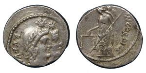 Cordius Rufus, 46 BC.Silver ... 