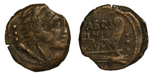 M. Fabrinius, 132 BC.AE Quadrans. ... 