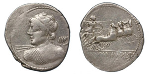  C. Licinius Macer, 84 BC.Silver ... 
