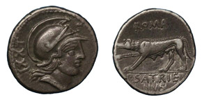 P. Satrienus, 77 BC.Silver ... 