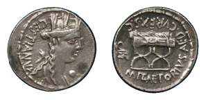  M. Plaetorius, 57 BC.Silver ... 