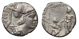  T. Veturius, 137 BC.Silver ... 