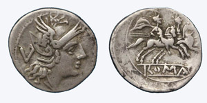  Anonymous, ca. 210 BC.Silver ... 