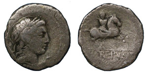 P. Crepusius, 82 BC.Silver ... 
