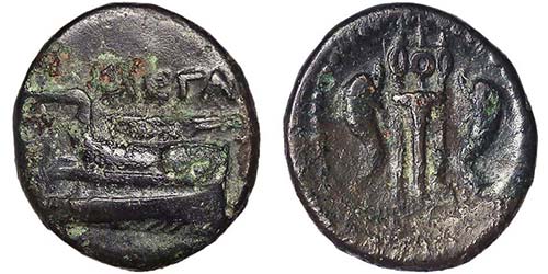 Megara  Dichalkon 275-250 BC Ø 16 ... 