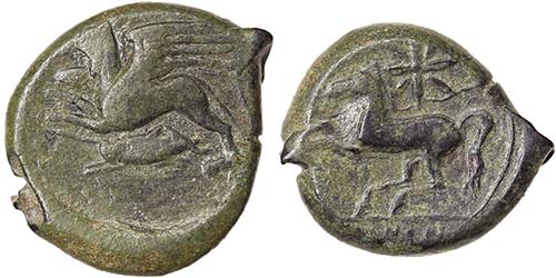 Sicily Halaesa  Bronze 340 BC Ex ... 