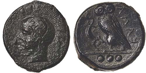 Sicily Kamarina  Tetras 420-405 BC ... 