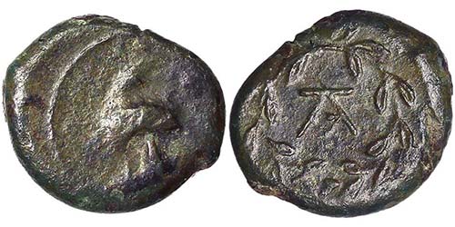Sicily  Bronze 344-336 BC Kampanoi ... 