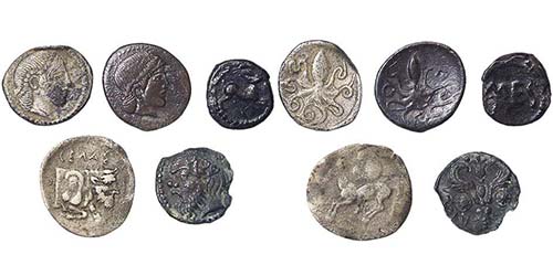 Sicily  Lot with 5 Ag sicily ... 