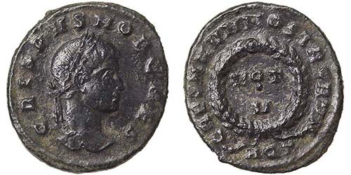 Empire Crispo (317-326 AD) Follis ... 