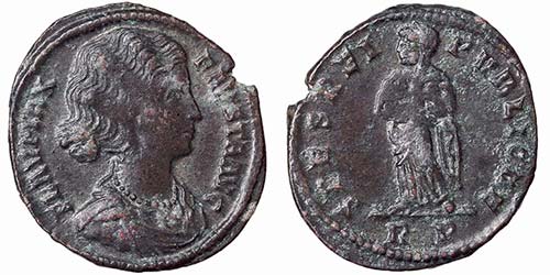 Empire Fausta (324-326 AD) Follis ... 