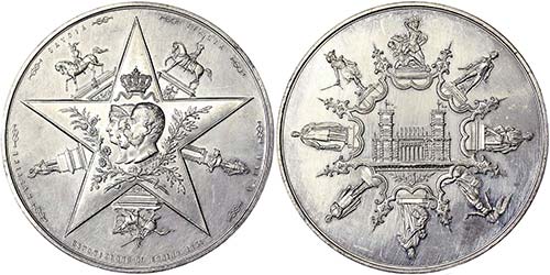 Italy Kingdom of Italy  Medal 1884 ... 