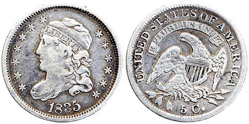 United States  1/2 Dime (Capped ... 