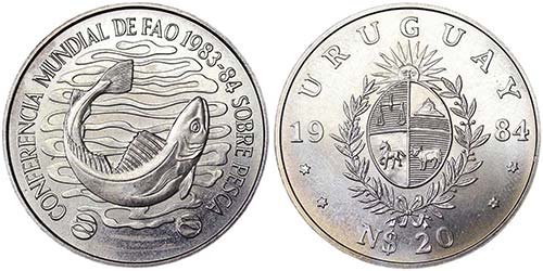 Uruguay Republic (1830-date)  20 ... 