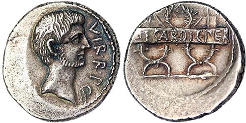 Republic Octavian (42 BC) Denarius ... 