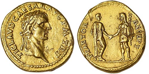 Empire Claudius (41-54 AD) Aureus ... 