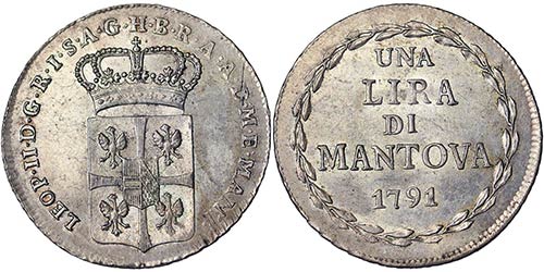 Italian States Mantua Leopold II ... 
