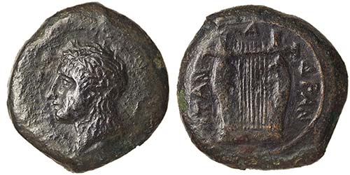 Sicily Adranon  Ae 344-336 BC SNG ... 