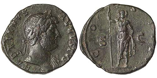 Empire Hadrianus (117-138 AD) Æ ... 