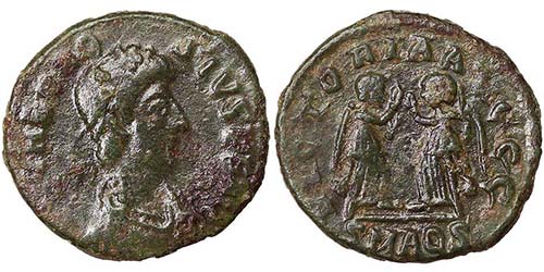EmpireTheodosius I (379-395 AD) Æ ... 