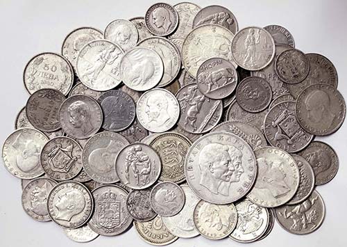  74 pcs.: Various coins in silver ... 