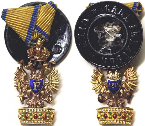 Austria  Order of the iron crown, ... 