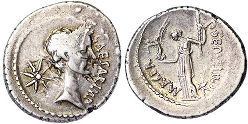 Empire Julius Caesar Denarius 44 ... 