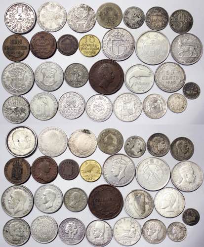 LOT  28 pcs.: Various coins from ... 