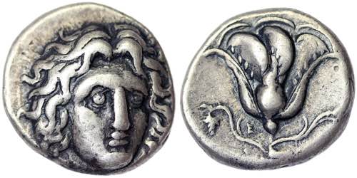 Rhodes  Didrachme 305-275 BC ... 