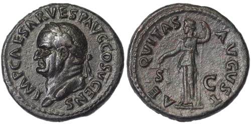 Empire Vespasianus (69-79 AD) As ... 
