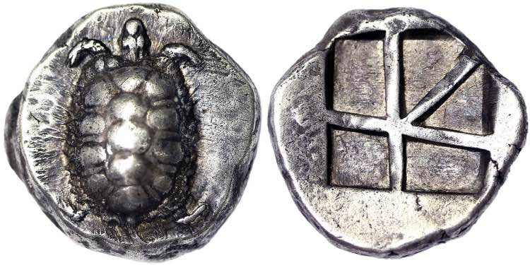 Aegina,  Stater 404-350 BC ex ... 