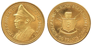 Burundi Mwambutsa IV (1962-66)  ... 