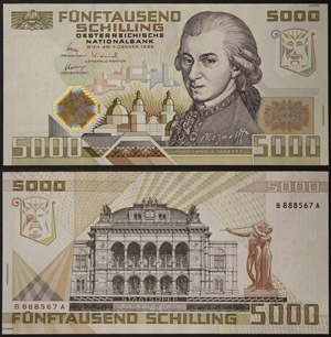 Austria II Republic  5000 ... 