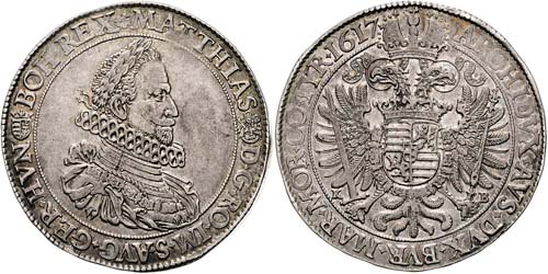 Matthias II. 1612 - 1619  Taler ... 