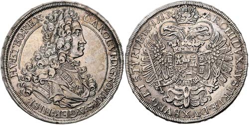 Karl VI. 1712 - 1740  Taler 1713 ... 