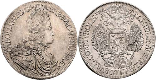 Karl VI. 1712 - 1740  Taler 1714 ... 