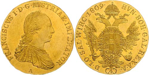 Franz I. 1804 - 1835  4 Dukaten ... 