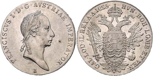 Franz I. 1804 - 1835  Taler 1825 B ... 