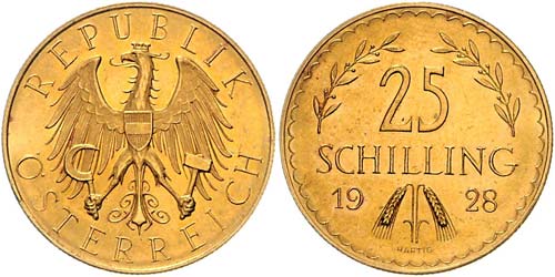 25 Schilling 1928 Wien. Her. 19   ... 