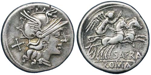 Republic Safra (150 BC) Denarius ... 