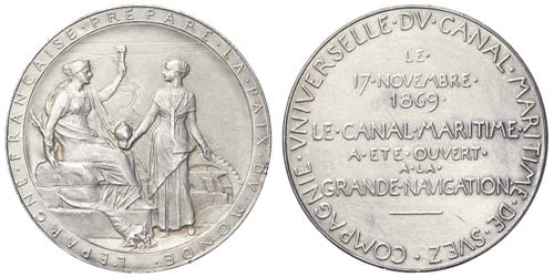 France  1869 Medal Maritime ... 