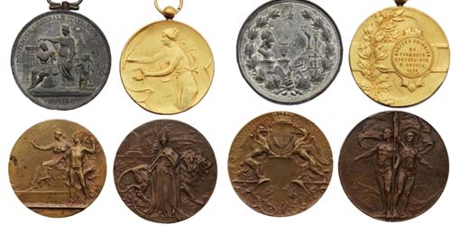 Italy  Lot Lot of 4 medals, theme: ... 