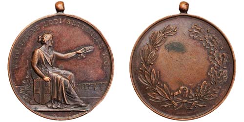 Italy Lodi  1901 Medal exposition ... 
