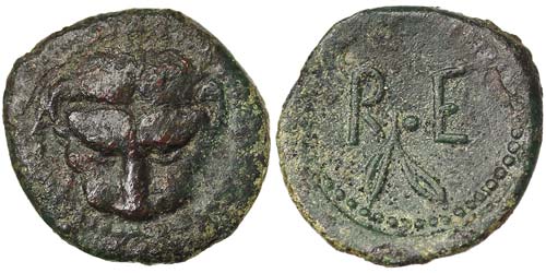 Bruttium  Onkia 450-425 BC Ø 14 ... 