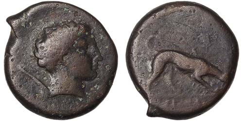 Sicily Agyrion  Bronze 340-330 BC ... 