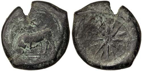 Sicily Taormina  Litra 344-339 BC ... 