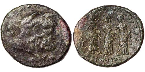 Sicily Thermae  Bronze 241 BC Ø ... 
