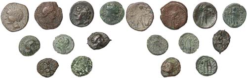 Sicily  Lot Lot of 9 coins: ... 